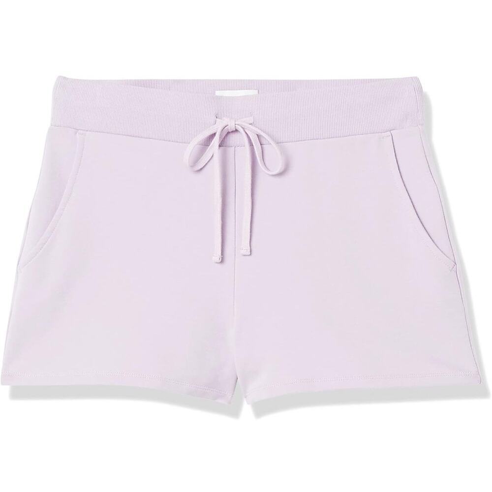 The Drop Women Elaina Pull-on French Terry Sweatshort Purple Size S